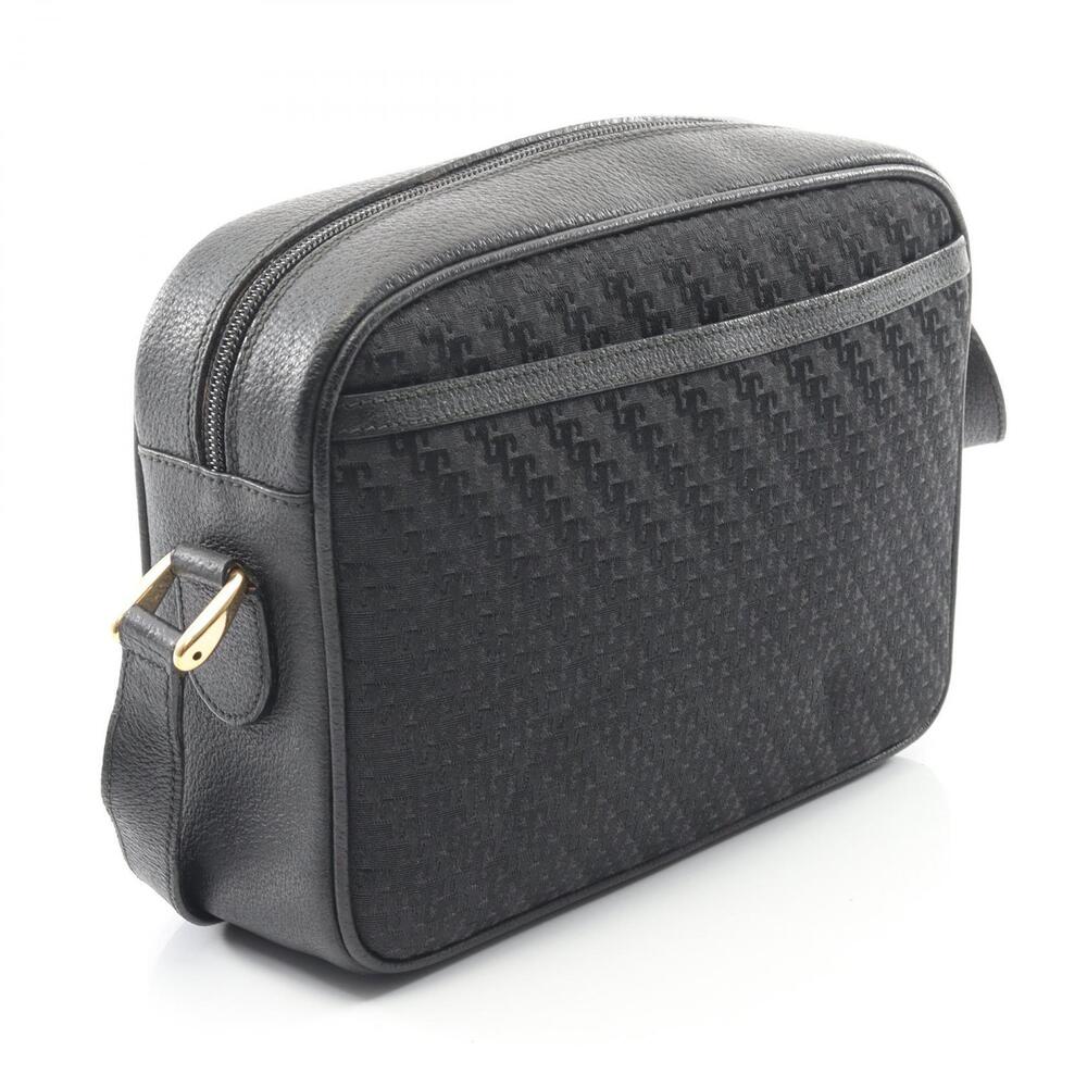 Gucci monogram bag crossbody canvas black leather